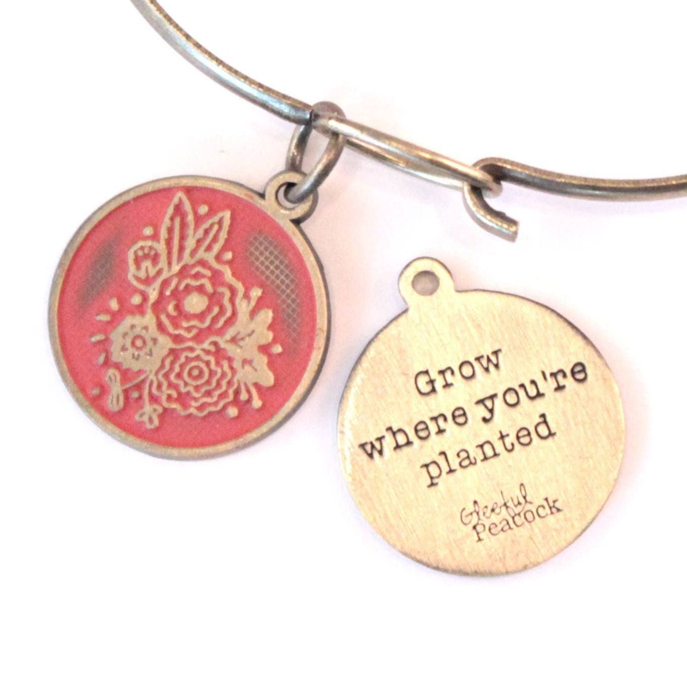 Grow Where You Token Charm Necklace| Mint
