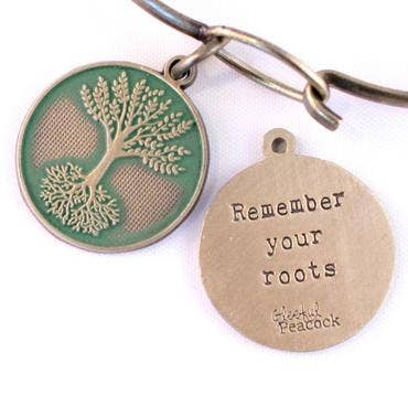 Roots Token Charm Bracelet | Avocado