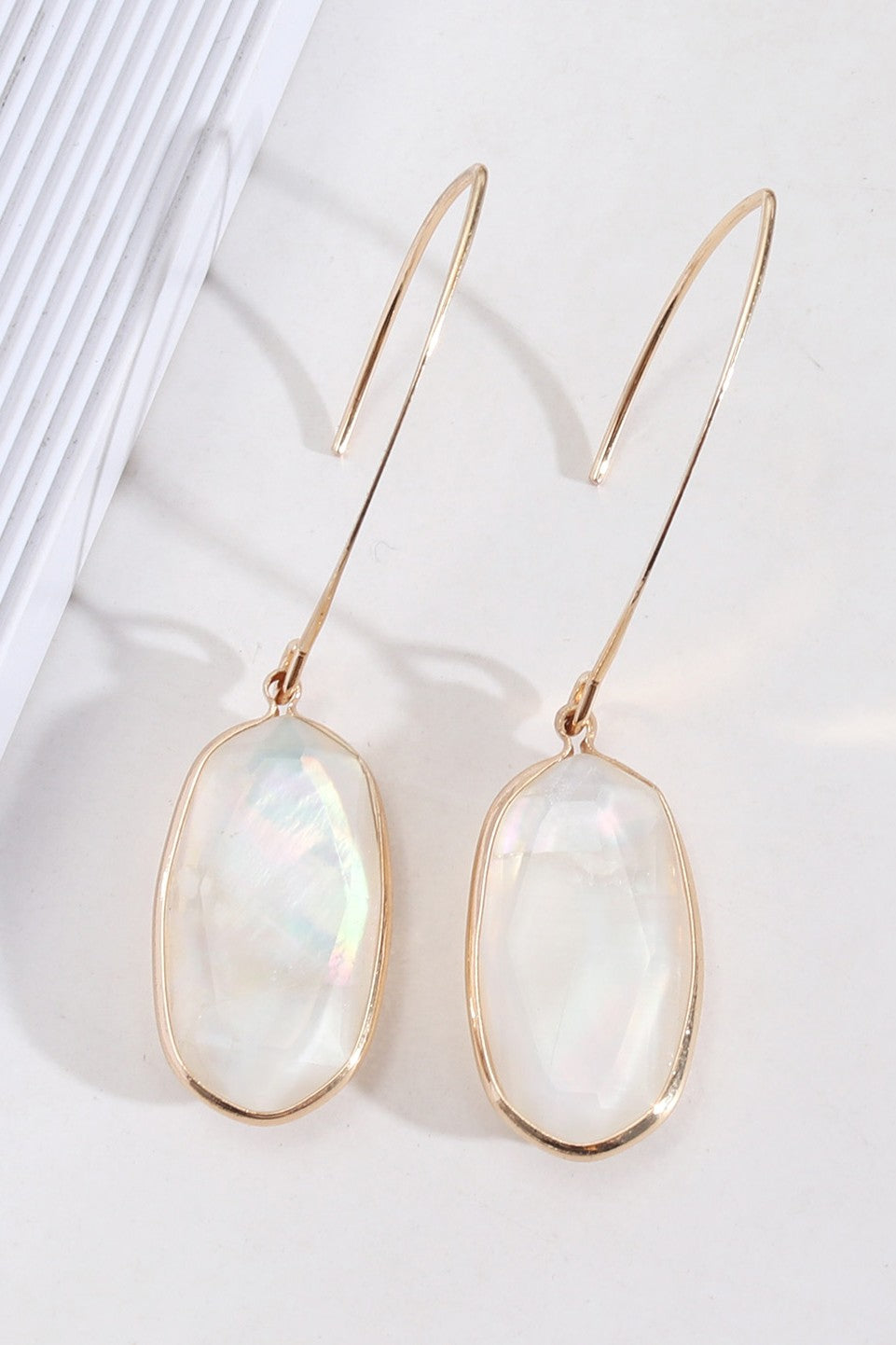 Pearlescent Drop Earrings