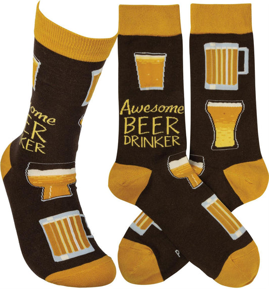 Awesome Beer Drinker Socks