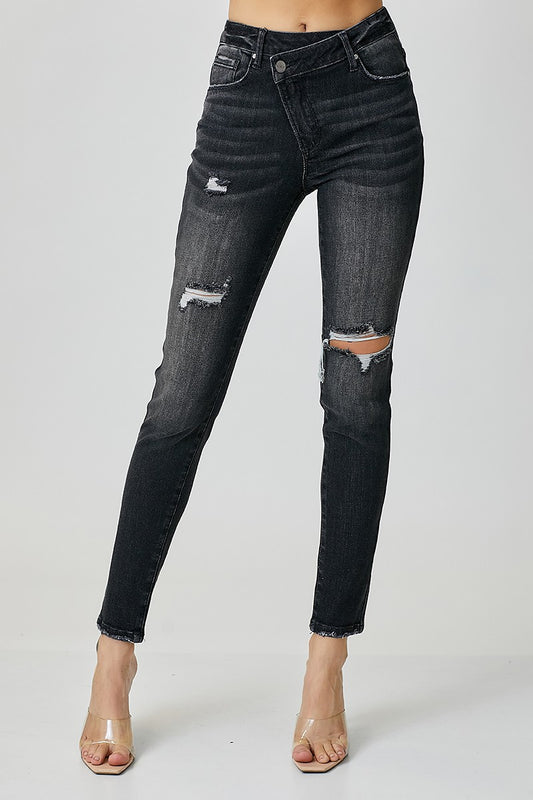 Victoria High Rise Crossover Relaxed Skinny