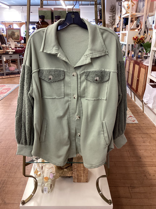 WP |Green Shacket | Medium