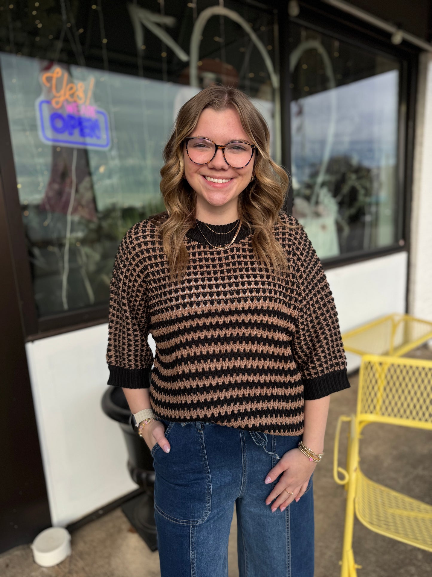 Slouchy Stripe Sweater