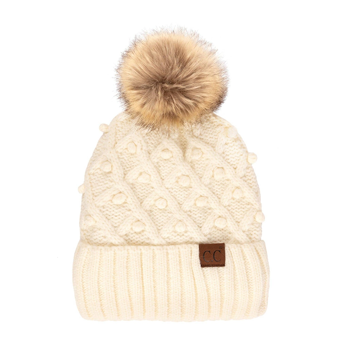 C.C Crafted Pom Detail Beanie