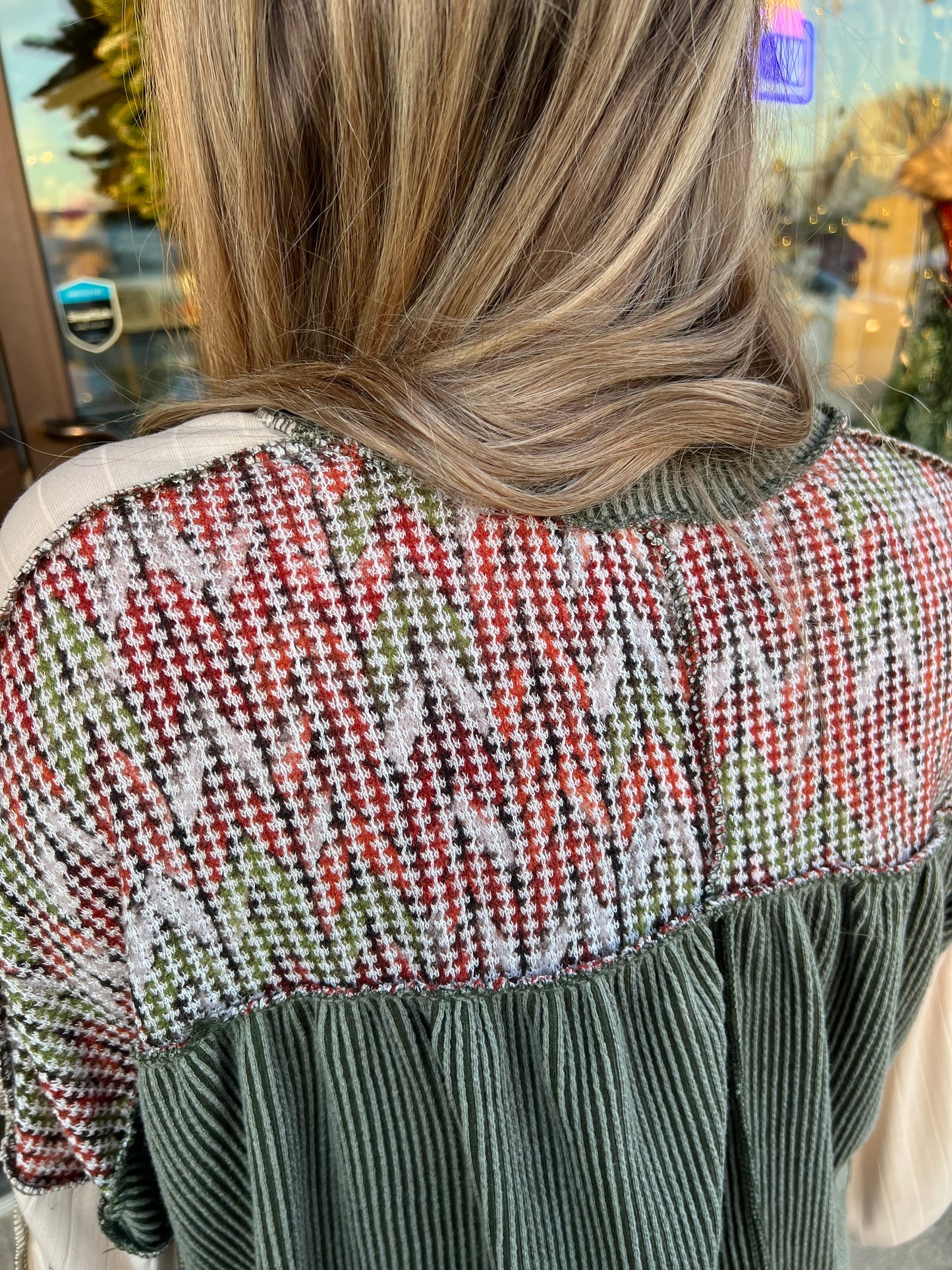 Modern Block Ribbed Top