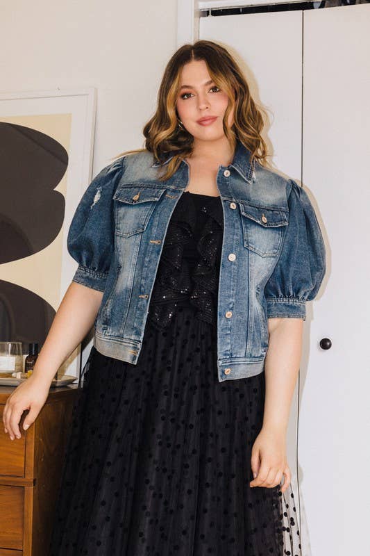 Genevieve Denim Jacket | Plus Size