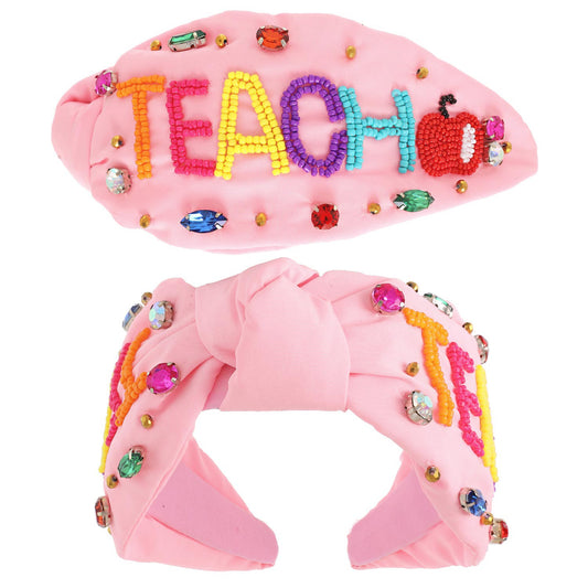 Jeweled Teacher Headband