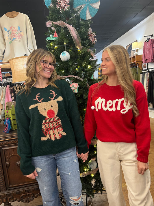 Red Nosed Rudolph Sweater
