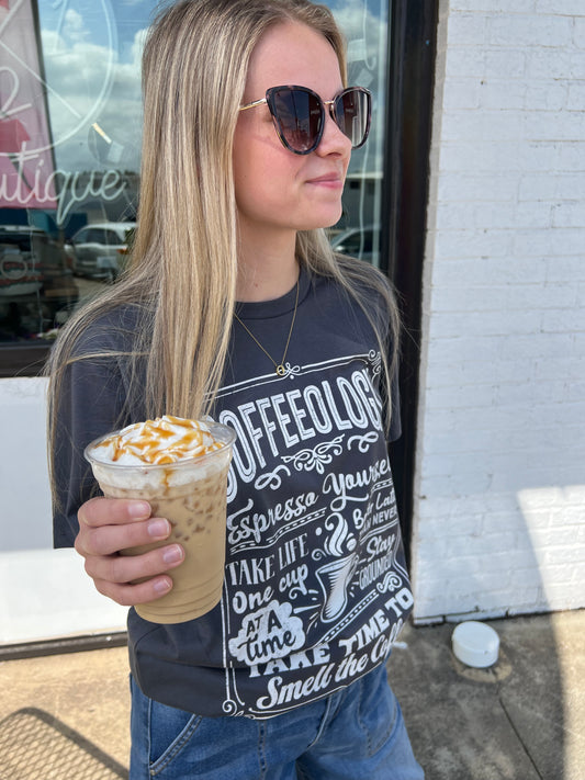 Coffeeology Graphic Tee | Dark Gray