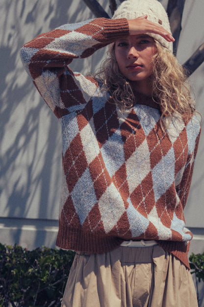 Heritage Argyle Polo Sweater