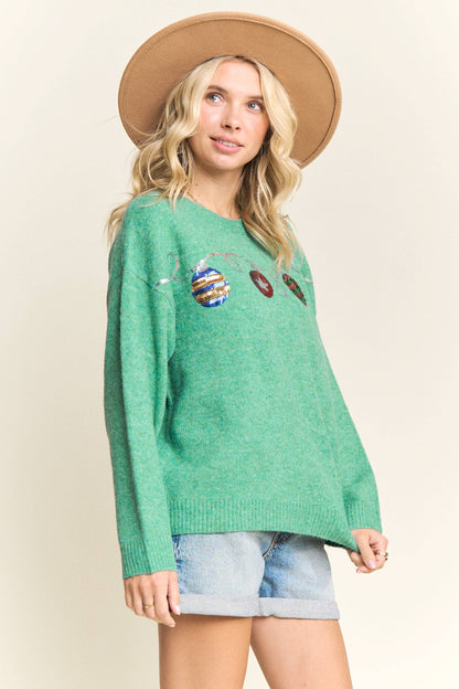 Christmas Ornament Sweater | Green