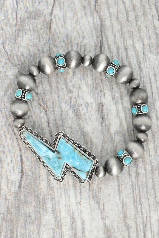 Lightening Bolt Beaded Bracelet