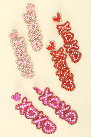 Jeweled XOXO Earrings