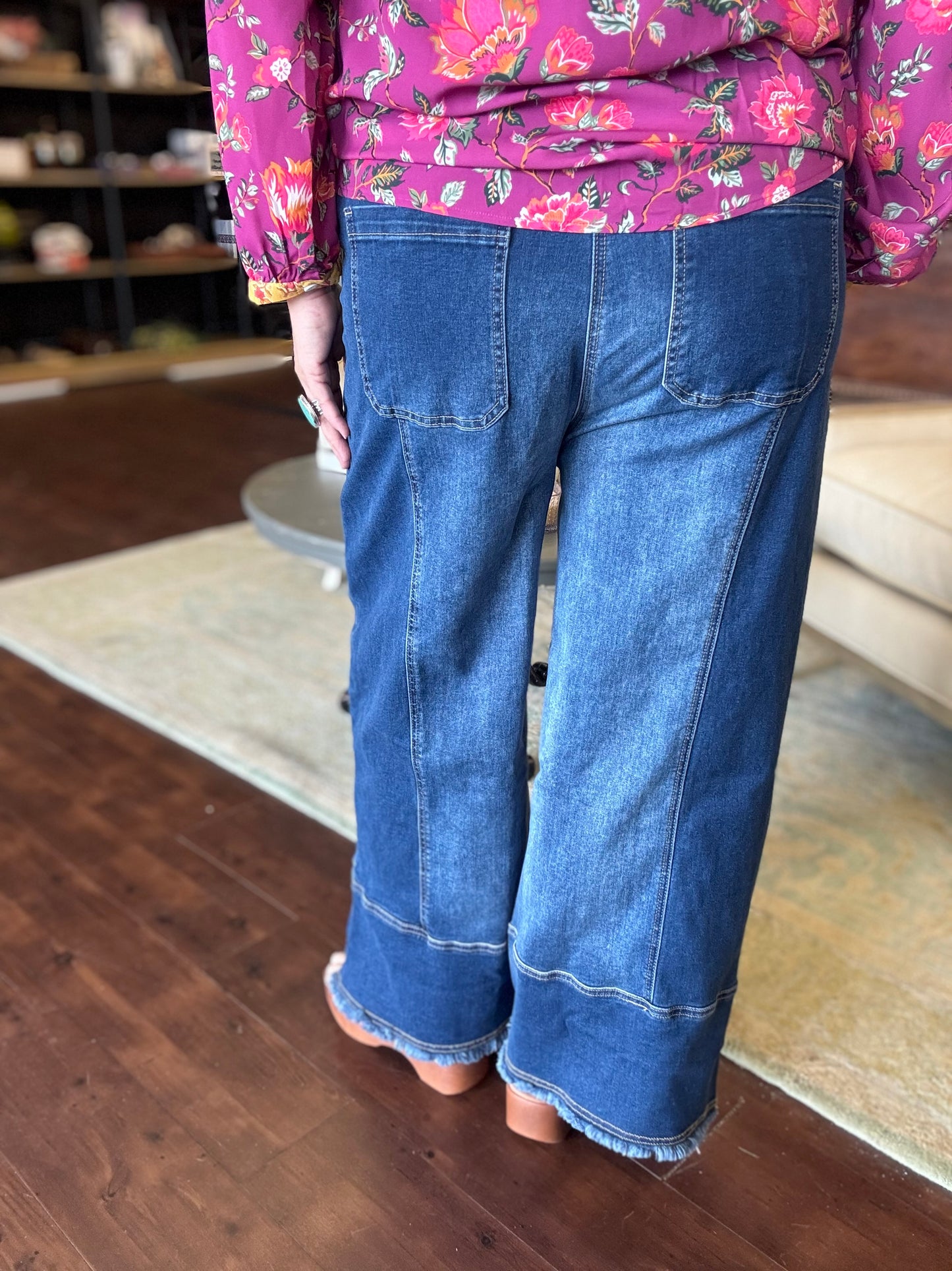 Prussian Drawstring Denim Pants