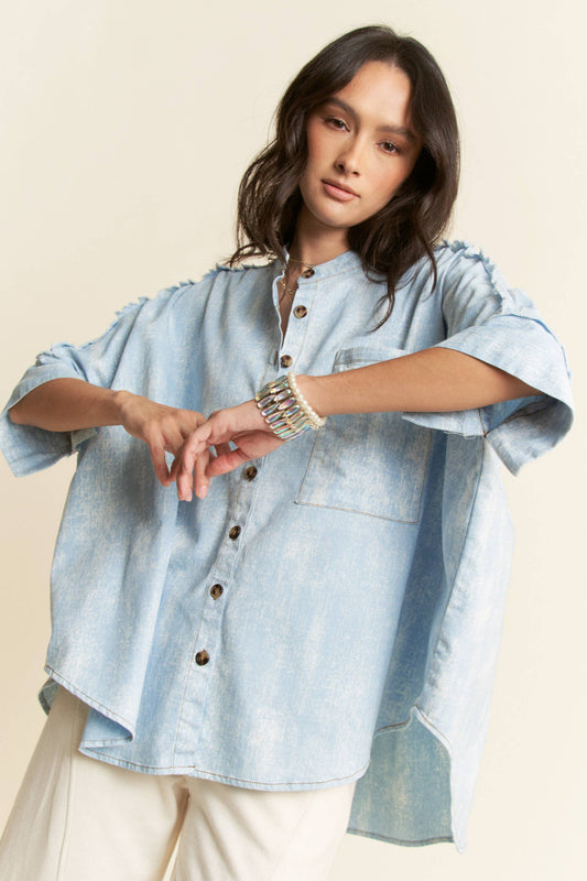 Cassidy Chambray Top