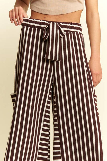 Cocoa Cream Stripe Pants