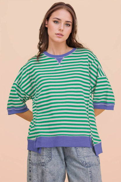Kelly Oversized Stripe Pullover