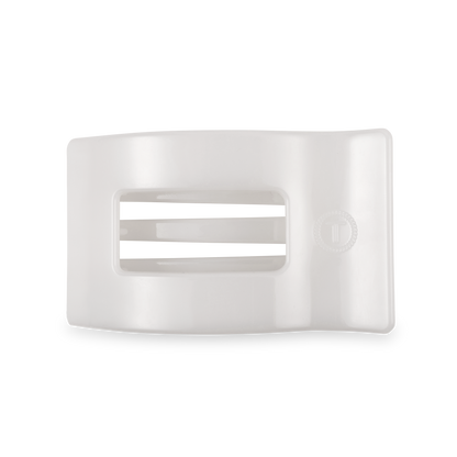 Flat Rectangle Hair Clip | Medium | Coconut White
