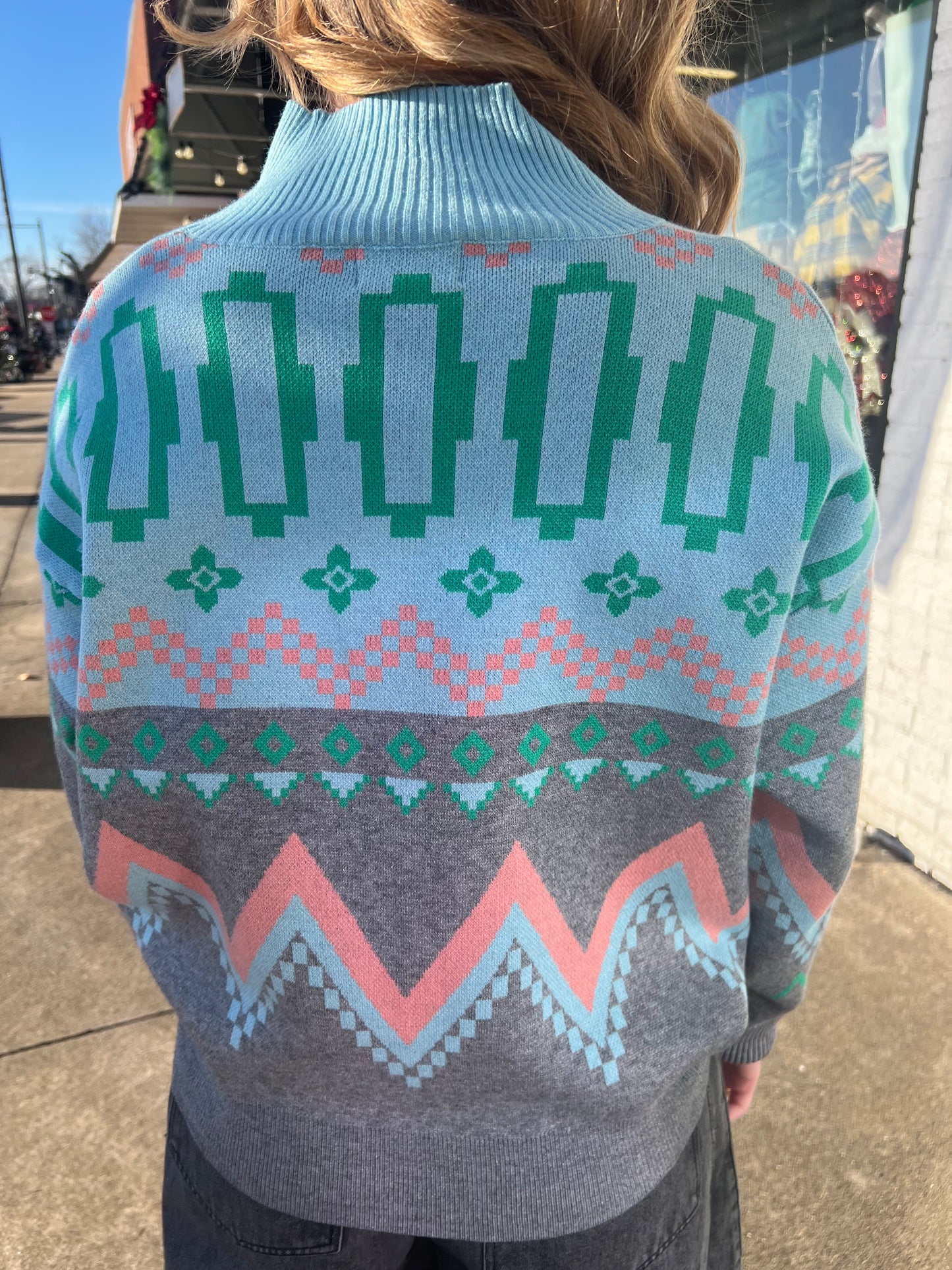 Blue Ridge Burst Half-Zip Pullover