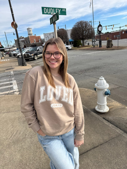 Loved John 3:16 Sweatshirt | Mocha