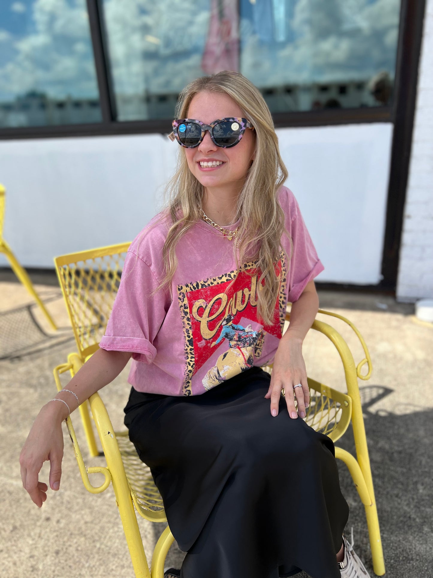 Ride ’Em Cowboy Tee | Pink