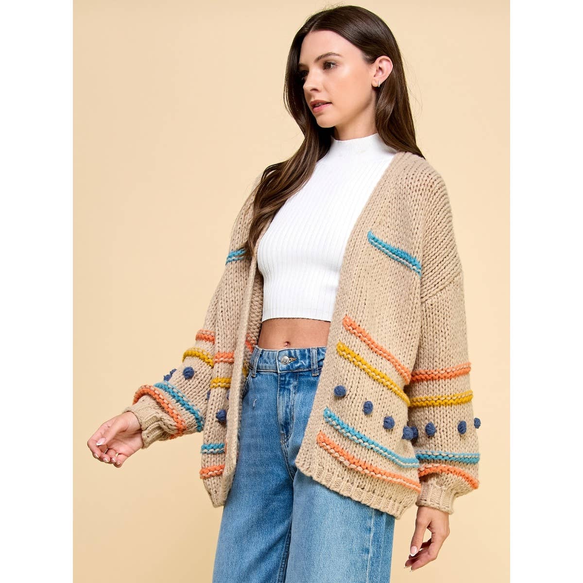 Maisie Pom Pom Cardigan