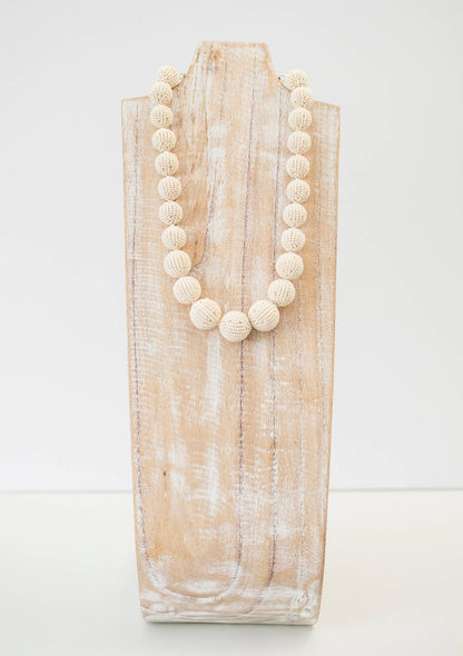 The Olivia Necklace- Cream