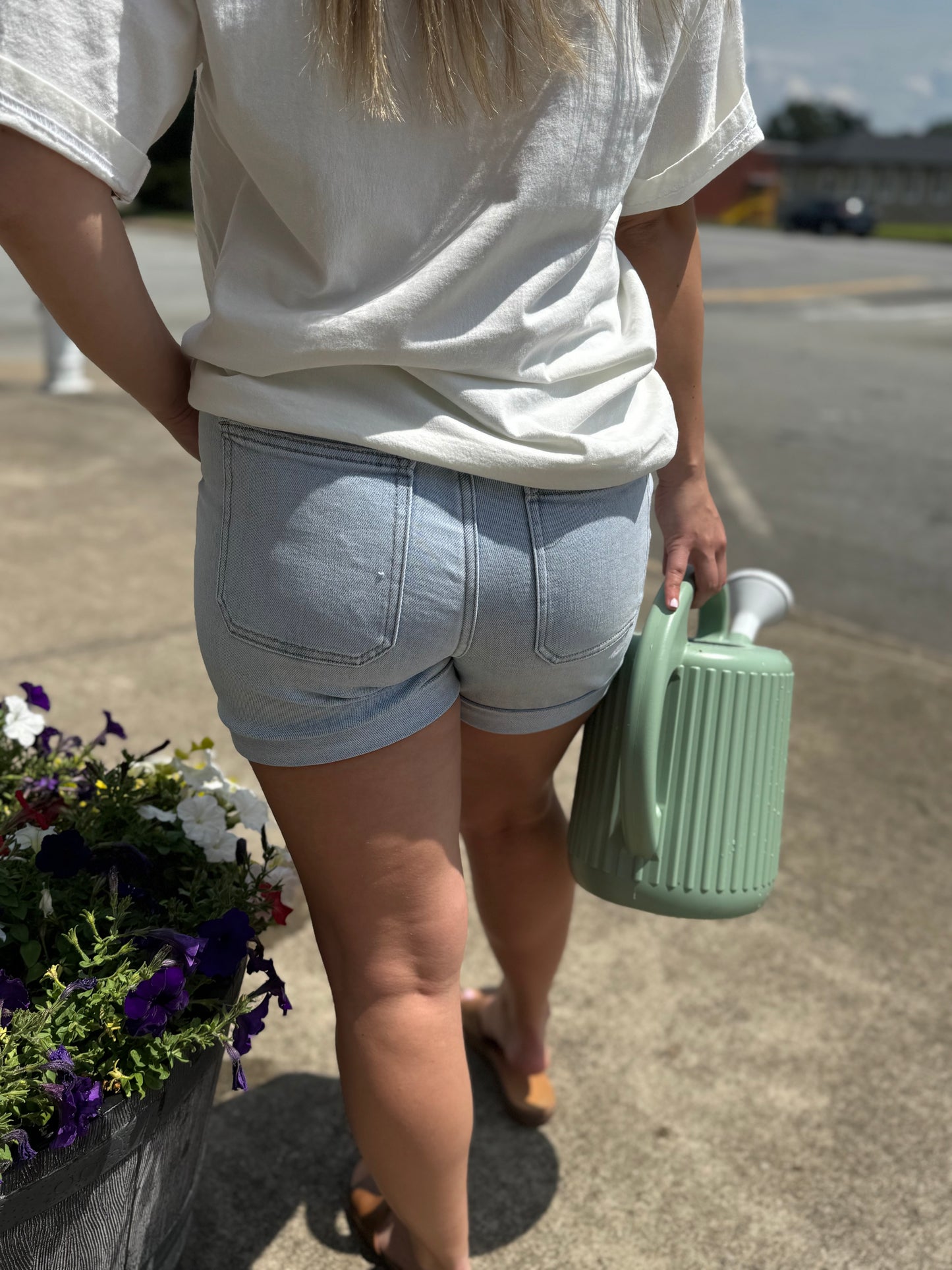 Sunny Stroll Denim Shorts