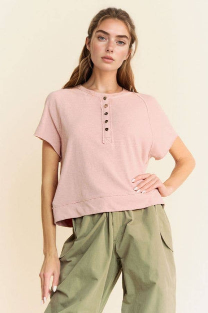 Rosalie Knit Top | French Rose