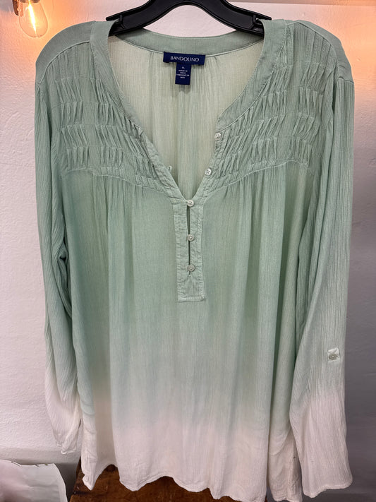 LK - Bandolino Green Ombré Blouse | XL