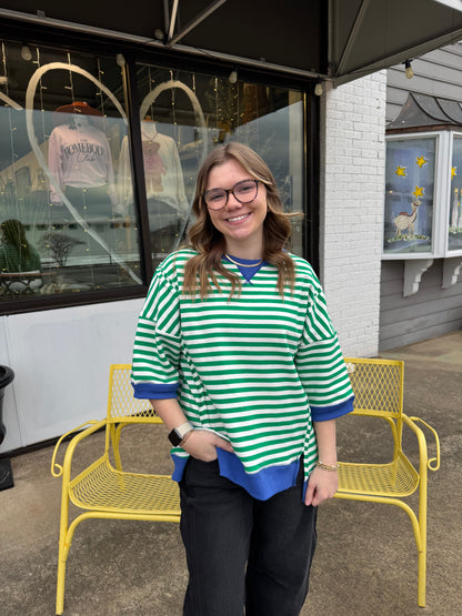 Kelly Oversized Stripe Pullover