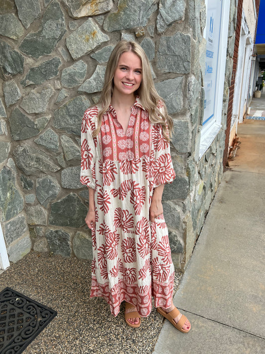 Desert Rose Midi Dress