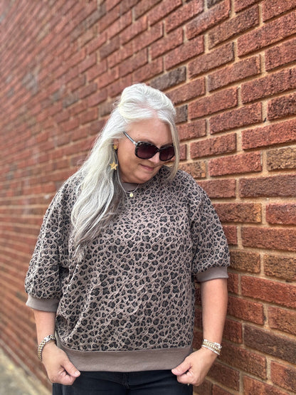 On the Prowl Puff Sleeve Sweatshirt