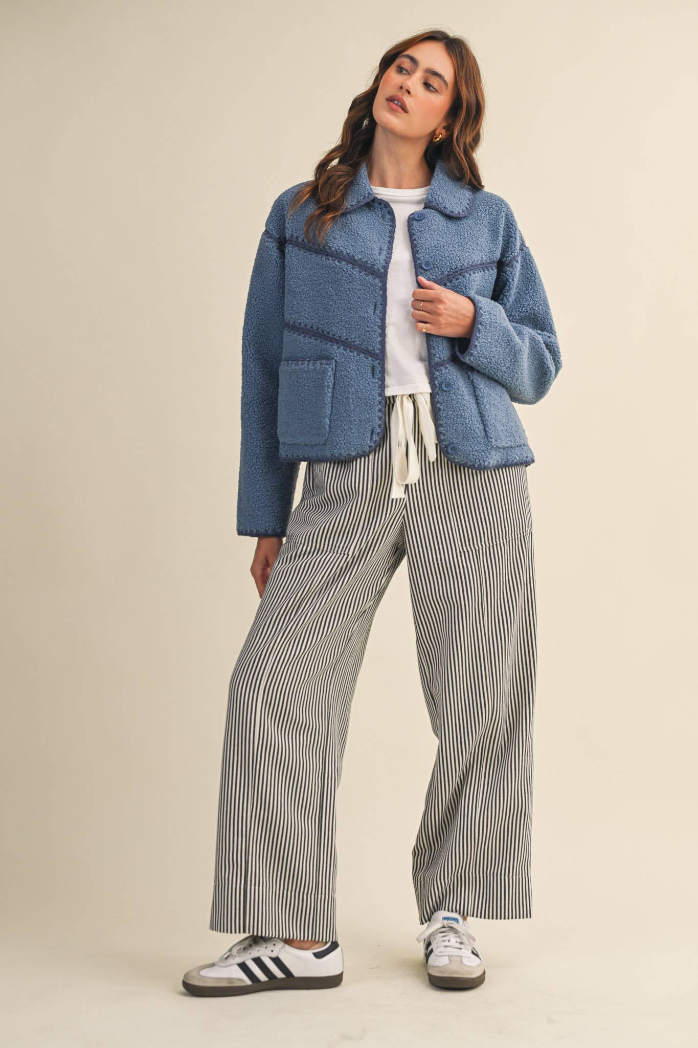 Railroad Black Striped Pants