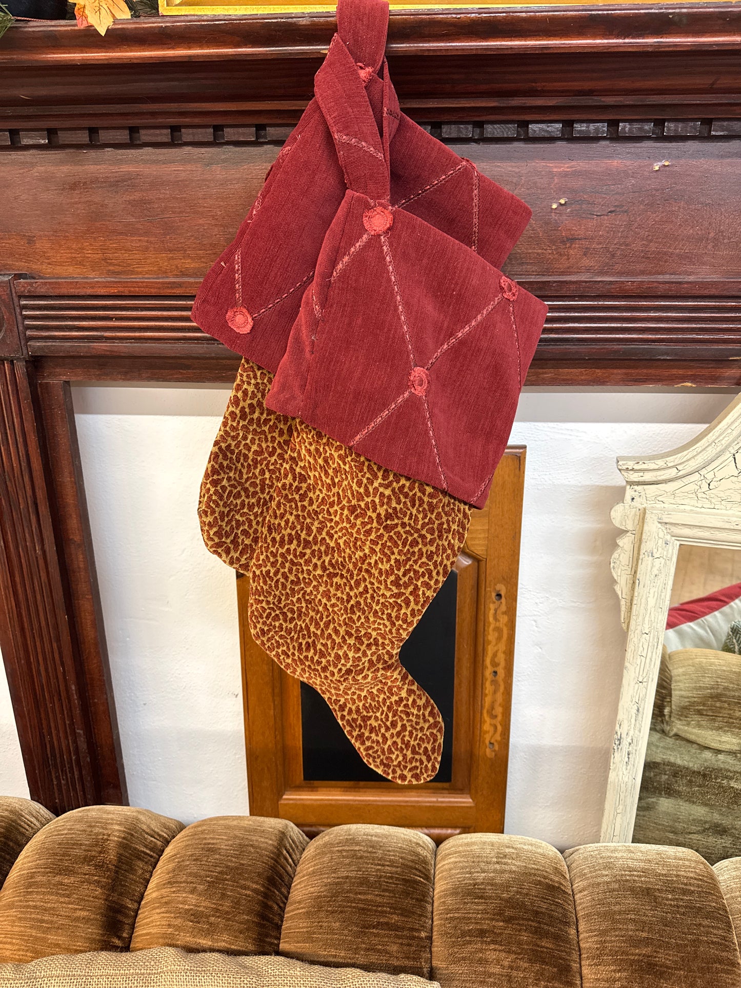 Set of 2 Handmade Christmas Large Stockings