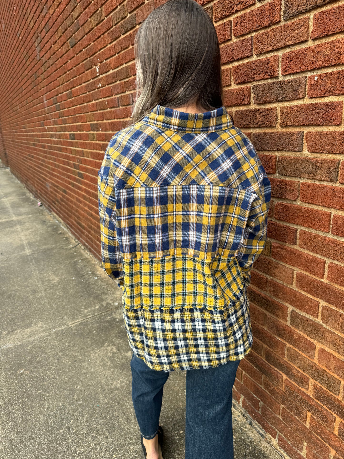 Chloe Mix Flannel Top