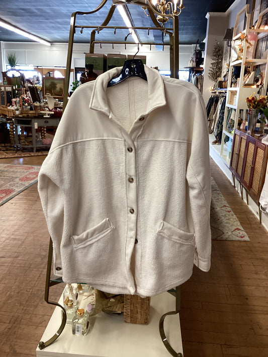 WP |White Button-Up Jacket | Large