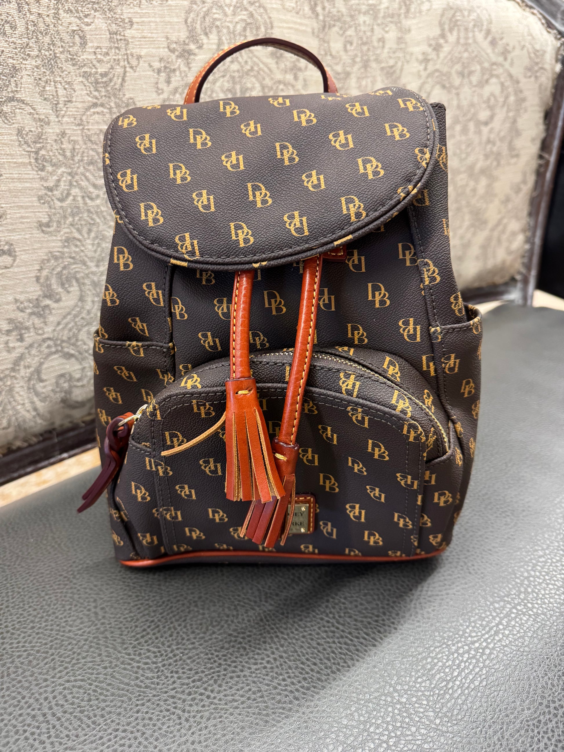 dooney bourke leather backpack purse LK