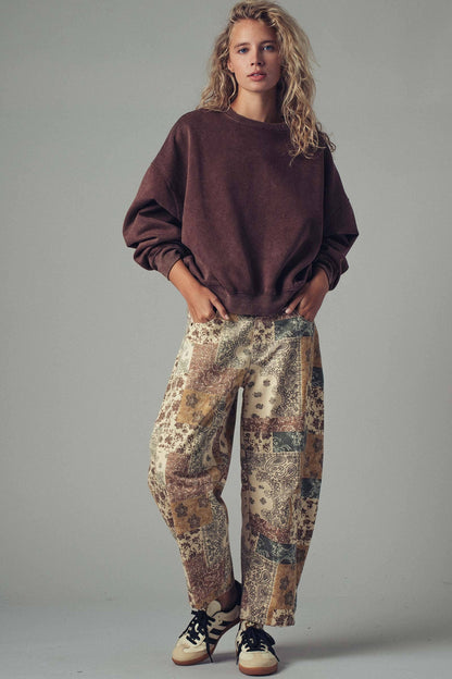 Paisley Wide Leg Jeans