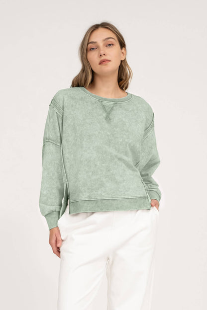 Comfy Day Sweatshirt | Moss