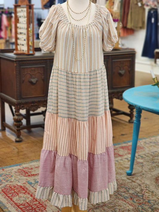 Bella Striped Maxi Dress
