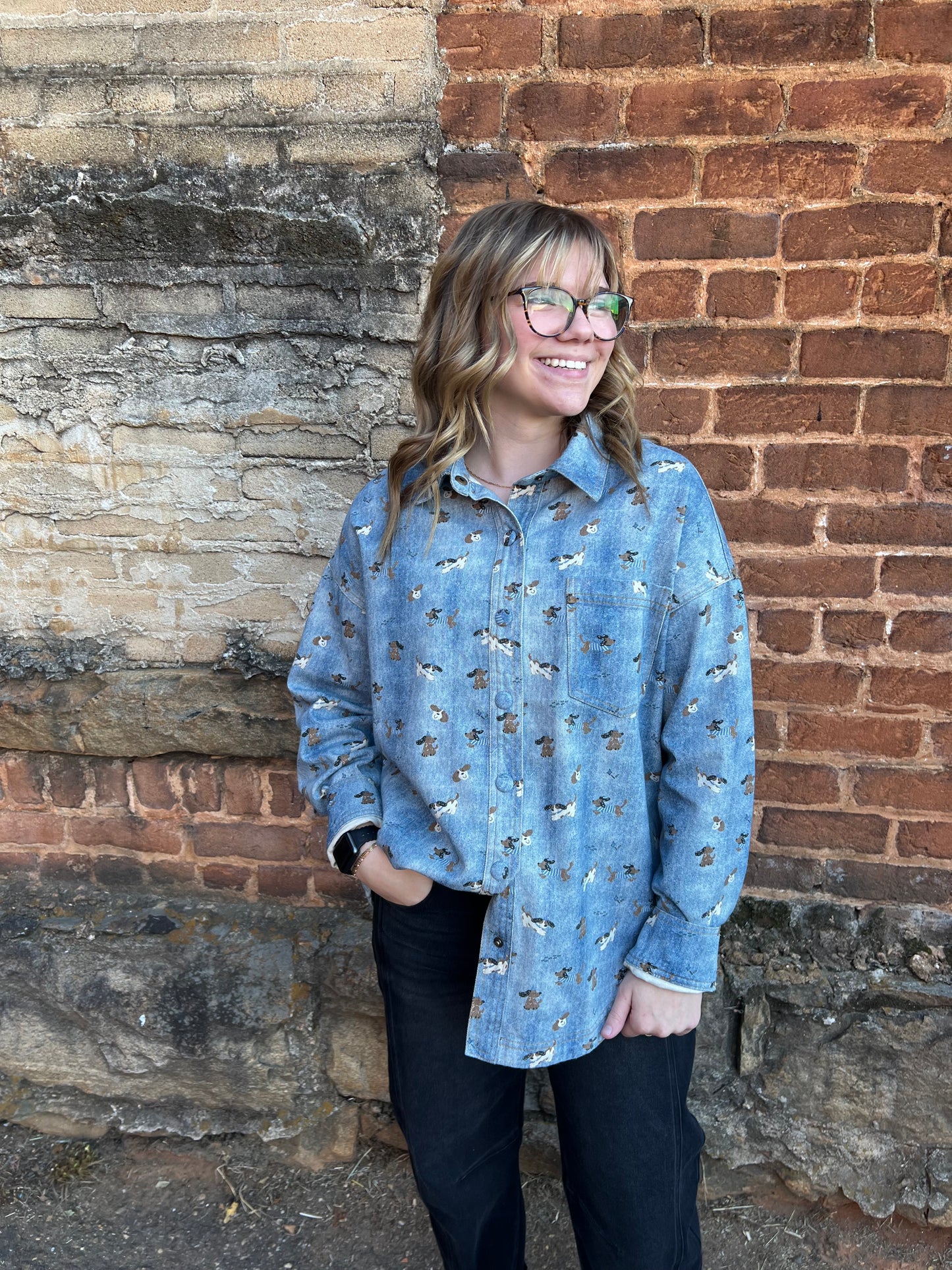 Doggy Denim Shirt