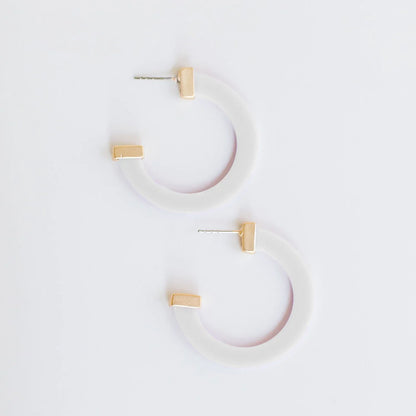 Acrylic Hoop Earrings