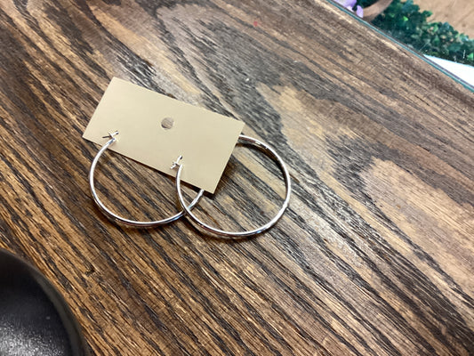 JP remix Large silver hoops