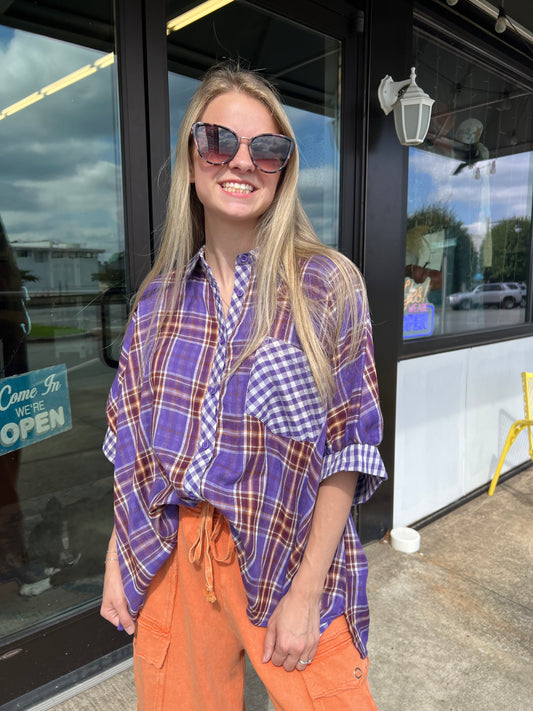 Juliet Plaid/Gingham Top