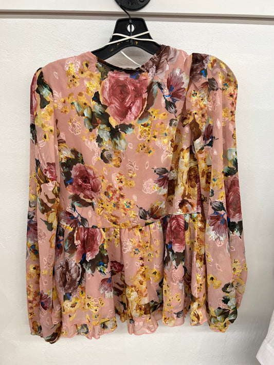 DF - Umgee pink Floral Blouse | Med