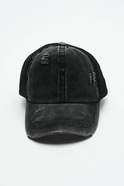 Premium Distress Mesh Back Baseball Cap