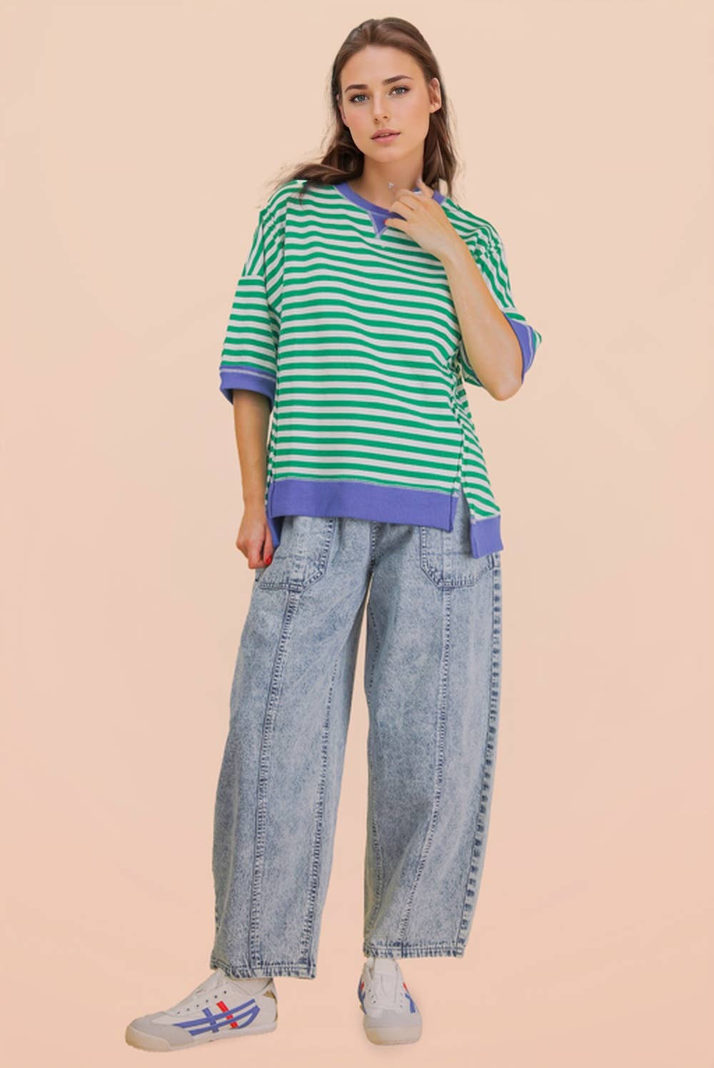 Kelly Oversized Stripe Pullover