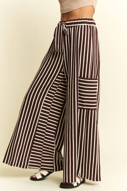 Cocoa Cream Stripe Pants