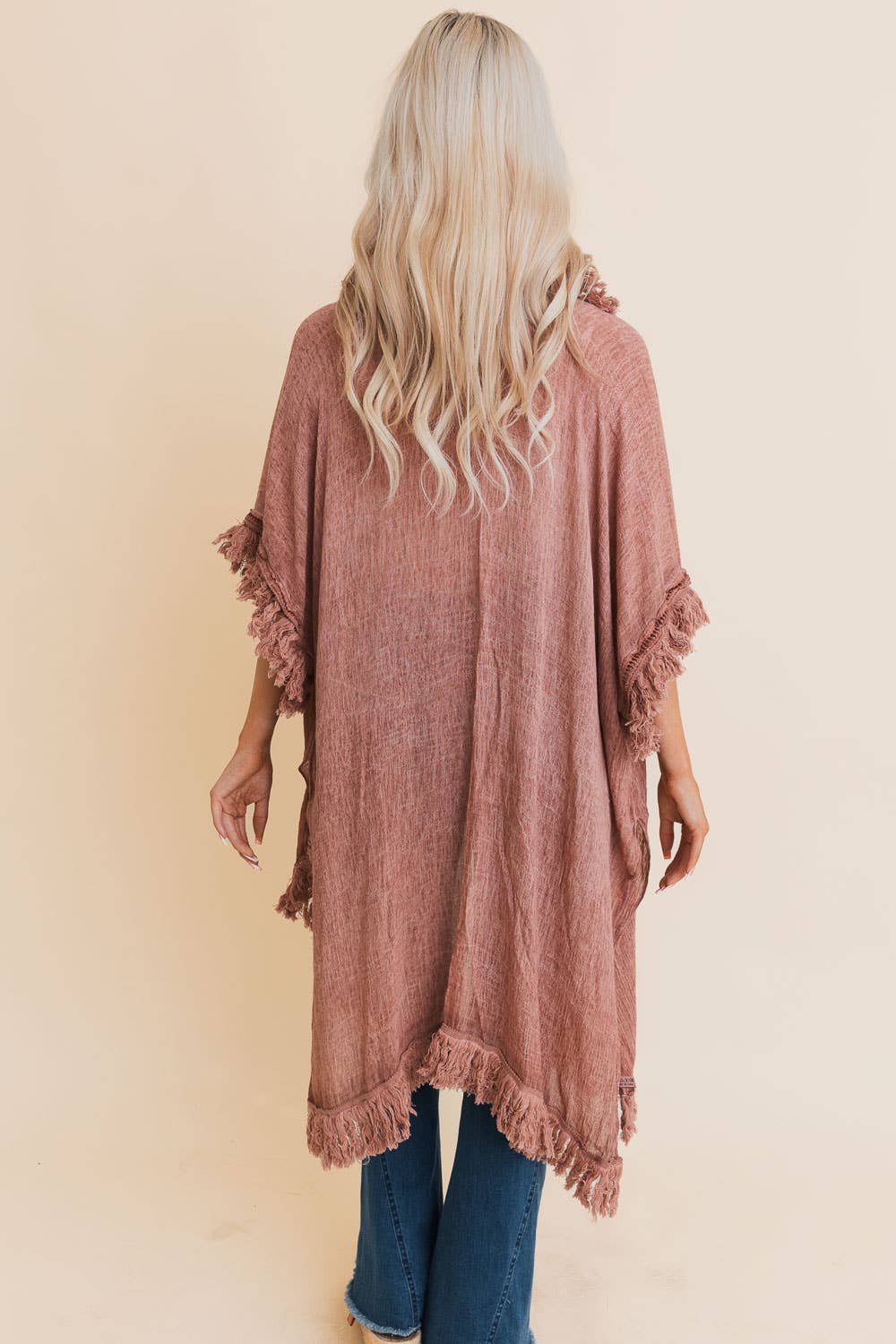 Zara Fringe Ruffle Kimono☀️